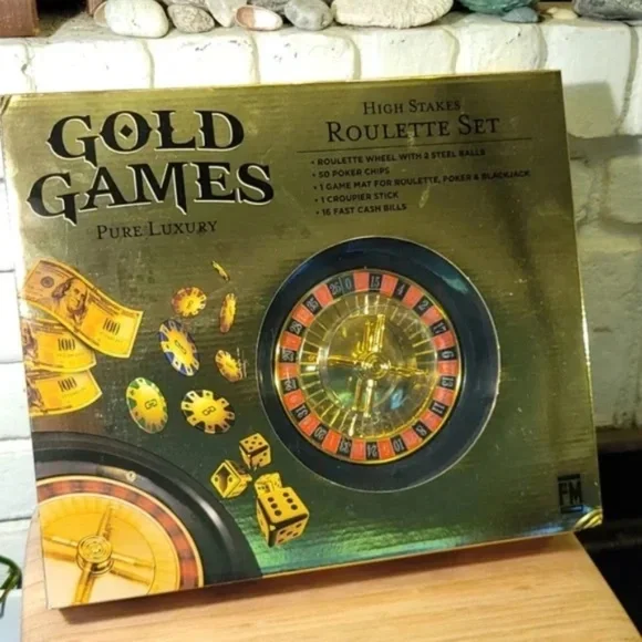 High Stakes Tabletop Roulette Set - Picture 2 of 9